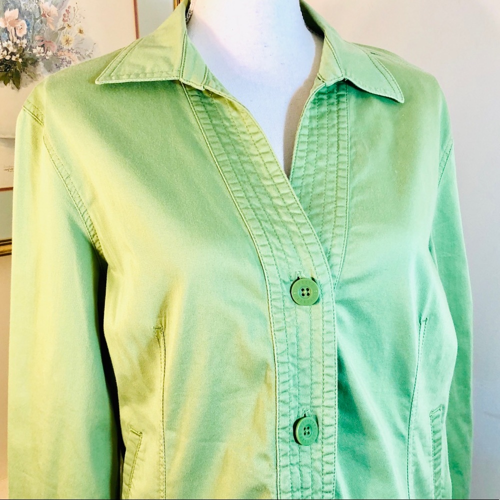 Coldwater Creek Spring Green BlazerJacket Shacket